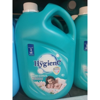 แกลลอน Hygiene GREEN NATURAL น้ำยาปรับผ้านุ่ม ไฮยีน สูตรมาตรฐาน ขนาด 3500ml/แกลลอน 3.5L สีเขียว Gallon Hygiene GREEN NAT