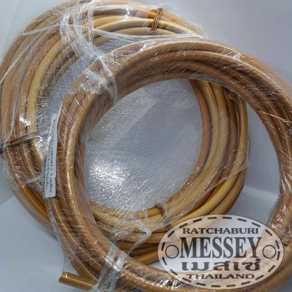 เส้นหวายเทียมสานตะกร้า หวายเทียมกรงนก  หวายต้นเทียม  11  มิล สีหวาย