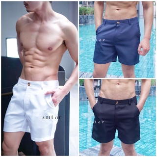 กางเกงขาสั้นความยาว 15 นิ้ว ทรงสวย ใส่สบาย  ซักง่าย แห้งไว ร…