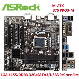 เมนบอร ด Asrock 5 Pro3 M 5m 5m Gl Micro Atx 5 เมนบอร ด Lga 5 1 280