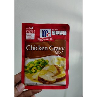 แม็คคอร์มิคซอสผงสำหรับทำน้ำเกรวี่รสไก่ 24กรัม McCormick Sauce Chicken Flavored Gravy 24g