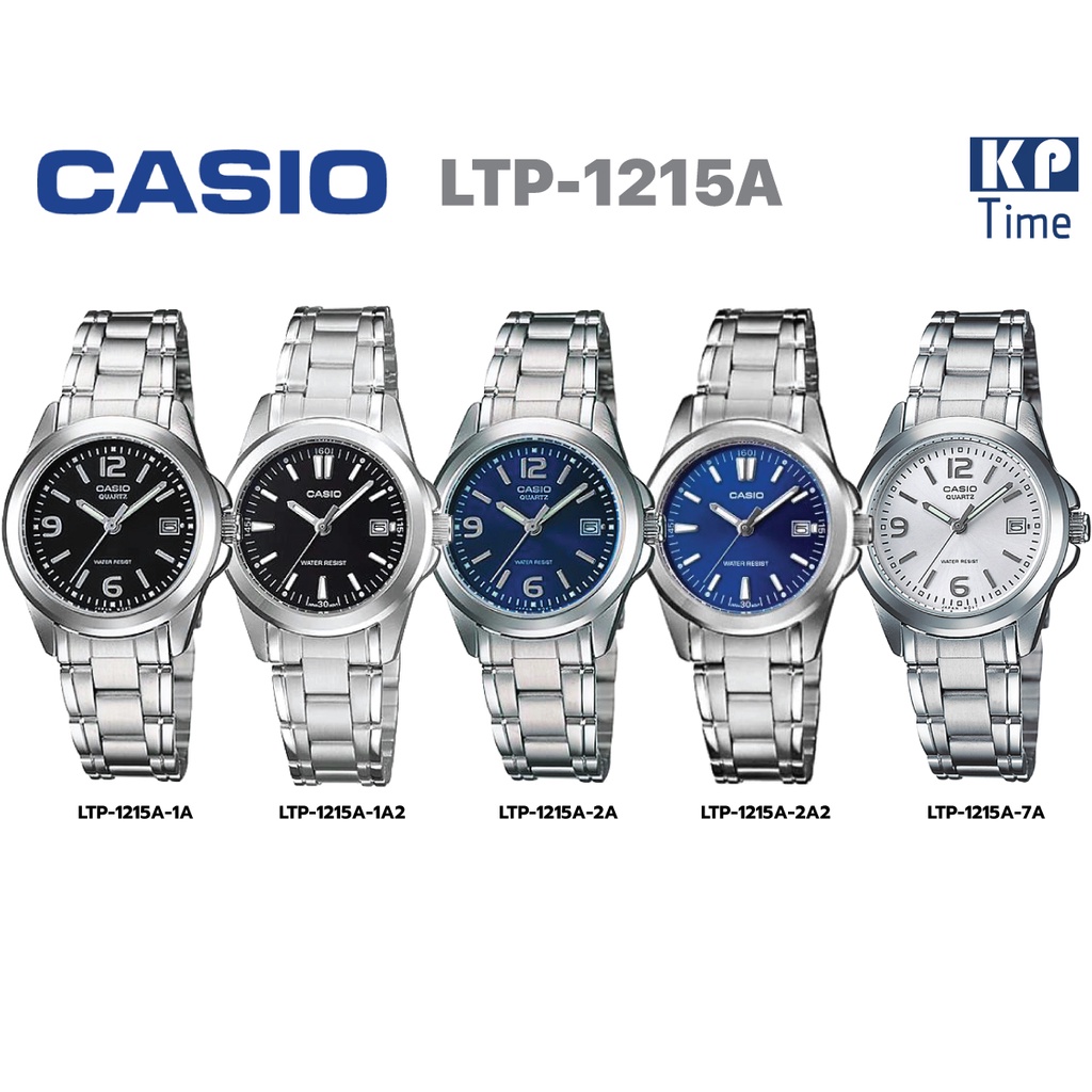 Casio นาฬิกาข้อมือผู้หญิง สายสแตนเลส รุ่น LTP-1215A ของแท้ประกันศูนย์ CMG