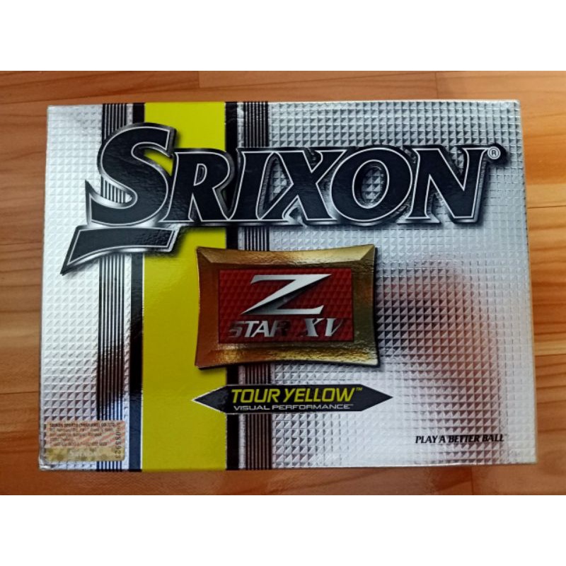 ลูกกอล์ฟ SRIXON Z star XV สีTour yellow ของใหม่ 1กล่อง(12ลูก)