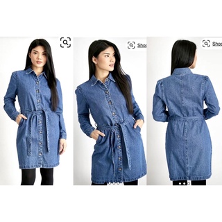 TU Blue Denim Shirt Dress