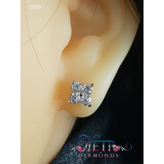 ต่างหูเพชรเม็ดละ 12 ตัง เพชรเลียนแบบเพชรแท้ ทำจาก เพชร CZ, Cubic Zirconia หรือ เพชรโคลนนิ่ง ทำจากเพชร CZ