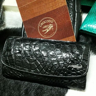 crocodile purse lady  กระเป๋าถือจระเข้