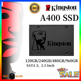 พร้อมส่ง Kingston A400 โซลิดสเตตไดรฟ์ SSD SATA 3 2.5 นิ้ว - 120GB 240GB 480GB 960GB สําหรับแล็ปท็อป เดสก์ท็อป