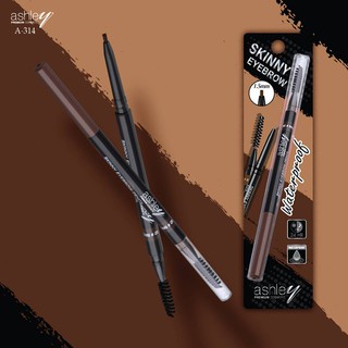 🌟 ดินสอเขียนคิ้ว หัวเรียว 1.5มม แอชลีย์  ASHLEY SKINNY EYEBROW PENCIL A-314