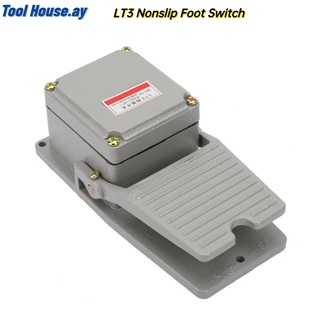 สวิตช์เท้า  Foot Switch อะลูมิเนียมสีเงินกันลื่นสําหรับเหยียบเท้าสีเงิน Lt3