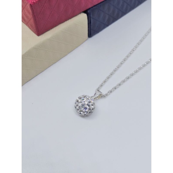 [10 มม.]S925 จี้เงินสเตอร์ลิง s925 เงินสเตอร์ลิงสร้อยคอสร้อยคอสร้อยคอจี้