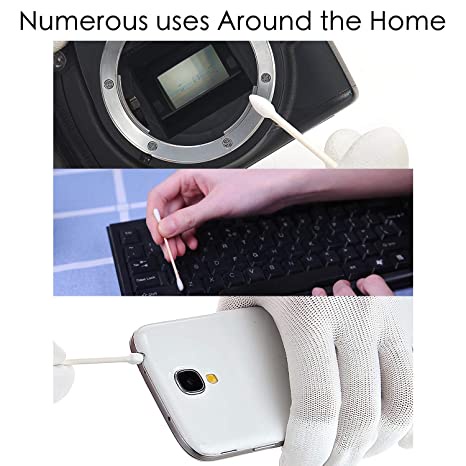 25 ชิ้น / ถุง สําลีก้านนุ่ม แบบใช้แล้วทิ้ง สําหรับ AirPods หูฟัง พอร์ตชาร์จโทรศัพท์ ทําความสะอาด / สําลีแต่งหน้า สําหรับทําความสะอาดหู เครื่องประดับ - รูปที่ 3