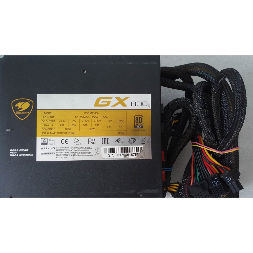 PSU Cougar 800w GX 800 80+ Gold