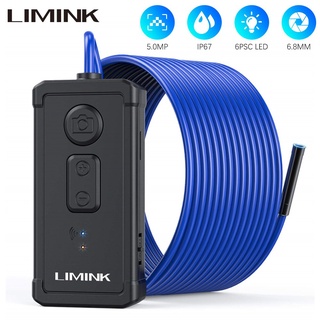 Limink กล้องเอนโดสโคป HD 5MP WiFi ซูม 6x IP67 กันน้ํา สําหรับ Android IOS