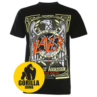 Gorilladumb เสื้อยืดลายวงดนตรี สเลเยอร์ Slayer Metal Band