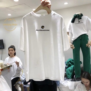 Diamond เสื้อยืด ลาย เสื้อยืด รุ่นใหม่ ใส่สบาย ลายสวย Oversized Smile น่ารักตะมุตะมิ สไตล์เกาหลี (T1008)