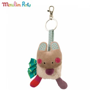 Moulin Roty ตุ๊กตาพวงกุญแจ 14cm. ออร์แกนิค Les Jolis Rabbit MR-629296