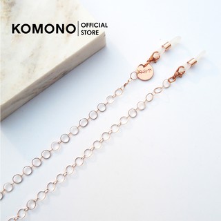 KOMONO Cord Ella Rose Gold สายคล้องแว่นแบบบางสีโรสโกลด์