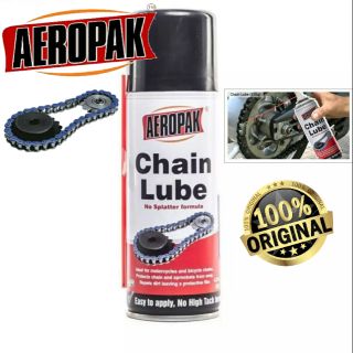 AEROPAK Chain Lube สเปรย์หล่อลื่นโซ่ ฉีดโซ่ สเปรย์ฉีดโซ่ น้ำยาหล่อลื่นโซ่ น้ำยาฉีดโซ่ ล้างโซ่ กันสนิม มอไซค์ จักรยาน