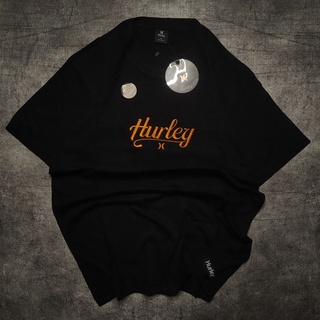 เสื้อยืด ปักลาย HURLEY สีดํา นําเข้า ไซซ์ M L XLS-5XL