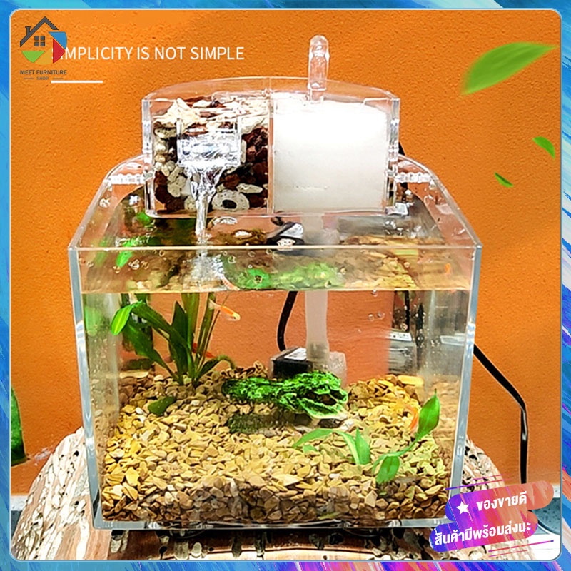 HOT In stock！ตู้ปลา fish tank aquarium พร้อมปั๊มน้ำ ตู้ปลาเก็บเสียง ตู้ปลากัด ตู้เลี้ยงปลา อ่างเลี้ยงปลา