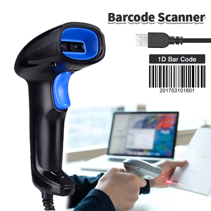 เครื่องสแกนบาร์โค้ด เครื่องอ่านบาร์โค้ด ตัวอ่านบาร์โค้ด 1D Barcode Scanner เครื่องยิงบาร์โค้ด One-dimensional code มีฐาน ราคา ถูกที่สุด ดีลบีเคเค แกลเลอรีภาพที่ 8