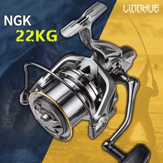 linnhue รอกตกปลาน้ําเค็ม NGK8000 9000 10000 12000 14000 รับน้ําหนักได้เต็มที่ 80 กก. 4.8:1 17+1 spare spool