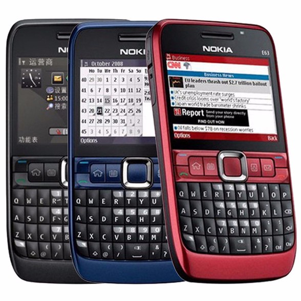 โทรศัพท์มือถือโนเกียปุ่มกด NOKIA E63  (สีแดง) 3G/4G  รุ่นใหม่2020