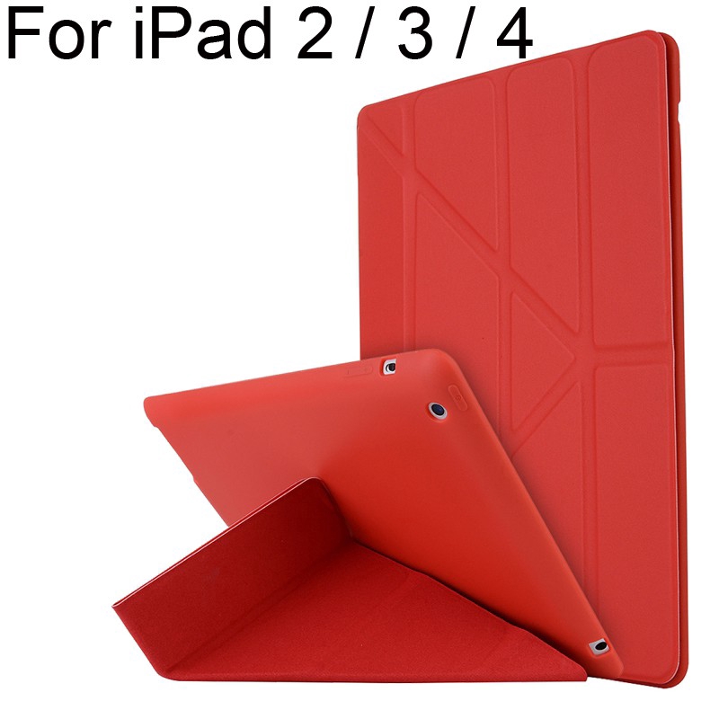 เคสฝาพับ แบบหนัง สำหรับ iPad 2 / 3 / 4