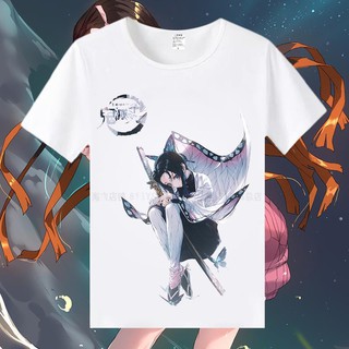 ️ราคาถูกสุดดดด ชุดคอสเพลย์ Anime เสื้อดาบพิฆาตอสูร ชุดชิโนบุเสื้อยืดแขนสั้น Demon Slayerเสื้อยืดแขนสั้นโดยรอบของ Ghost