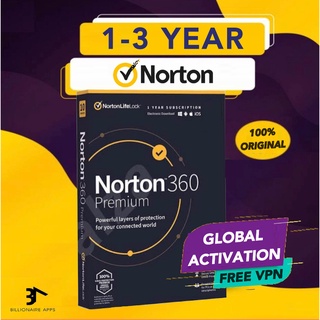 Norton 360 Premium ORIGINAL ANTIVIRUS 10 PC Device + VPN + 100GB CLOUD BACKUP ซอฟต์แวร์ป้องกันความปลอดภัย