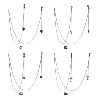 Gossip แว่นตาโซ่ผู้หญิงผู้ชายแว่นตา Braid Lanyard แว่นตา Retainer สายคล้อง