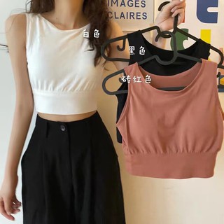 เสื้อชั้นใน สปอร์ตบรา มีฟองน้ำรองหน้าอก สำหรับเล่นกีฬา และออกกำลังกาย