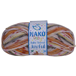 ไหมพรมยี่ห้อ Nako รุ่น Baby Tweed Joyful/ Baby yarn for knitting and crochet