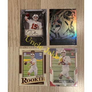 NFL Houston Texans - Davis Mills Rookie Lot (4 Cards)(Auto)(RC)