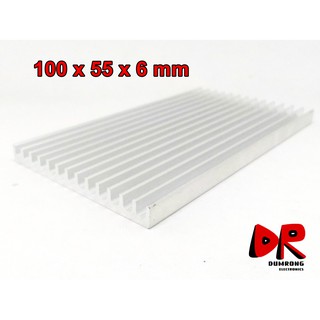 100x55x6 mm heatsink แผ่นระบายความร้อน