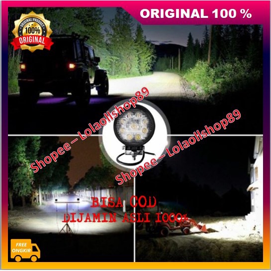 ไฟสปอร์ตไลท์ Offroad Round 9 Led ของแท้ 100%