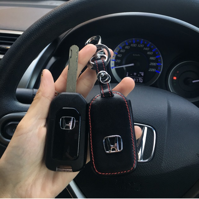 🚘🚖HONDA🚖🚘 ซองหนังรีโมทรถยนต์ 🚦HONDA JAZZ 🚦HONDA CITY 🚦HONDA CIVIC  🗝ซองหนังแท้รีโมทรถยนต์  🗝อะไหล่เง