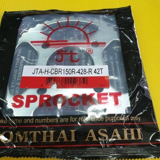 สเตอร์หลัง cbr150,cbr150i 42t-428(4รู ) แท้ตราพระอาทิตย์