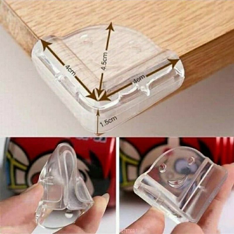 SIKU SILICONE TABLE CORNER PROTECTOR TABLE CORNER SAFETY TRANSPARENT SILICONE GLASS ความปลอดภัย