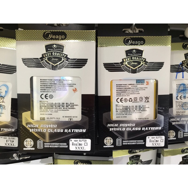 แบตRealme C2/BLP721/C3/BLP729 เรียลมี (มอก.แท้) รับประกัน1ปี