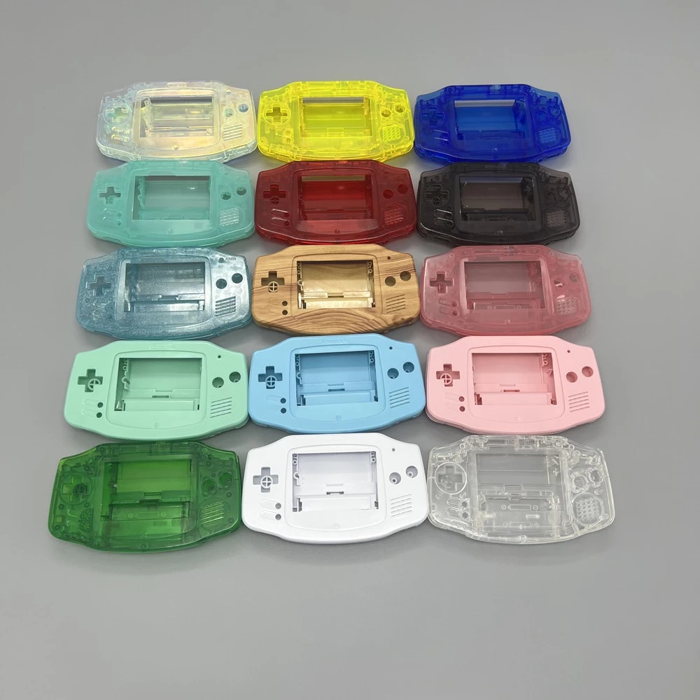 เปลือก GBA ใหม่เต็มรูปแบบพร้อมชุดเลนส์แผ่นยางนำไฟฟ้าปุ่มสำหรับ Gameboy Advance Shell สำหรับ GBA Case