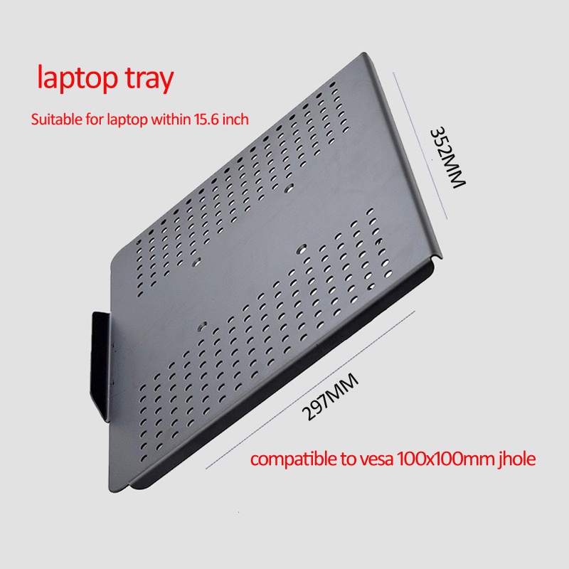 DL-LP7 steel  within 15.6" universal notebook bracket Laptop Tray Fits VESA 100X100 Laptop Support Holder Balck