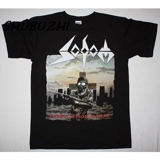 GILDAN 【Fashion Creativity】เสื้อยืด ผ้าฝ้าย 100% พิมพ์ลาย Sodom Persecution Mania สไตล์ฮิปฮอป แฟชั่น สําหรับผู้ชายSize S