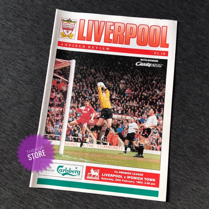 Liverpool หนังสือแมทเดย์ปี 1993. ลิเวอร์พูลพบอิปสวิช ทาวน์