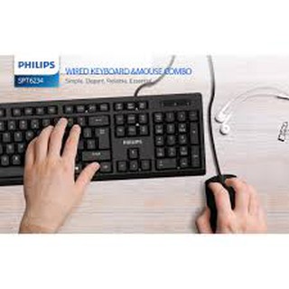 Philips SPT C234 คีย์บอร์ด เมาส์ keyboard and mouse