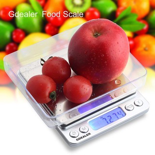 (เครื่องชั่ง 2 กิโล) Kitchen Scale Digital Scale เครื่องชั่งดิจิตอล ตาชั่งดิจิตอล ผิวหน้าสแตนเลส