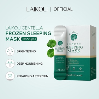 Laikou Centella Asiatica Soothe Skin Night Cream Repair Damaged skin Sleeping Mask 20 pcs X3 ml