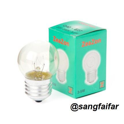 Zeazon หลอด ปิงปอง ใส 3-5W เกลียว E27 สีเหลืองนวล (warm white) สำหรับ ประดับงานเทศกาล