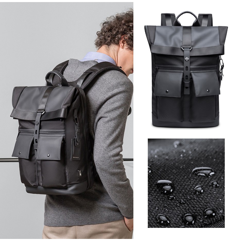BANGE Men Business Backpack Outdoor Man Travel Bagpack Cool Laptop Rucksacks