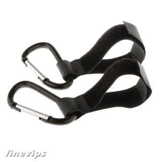 [FINEVIPS] Pack of 2 Strong Hold Stroller Pram Buggy Big Bag Clip Hook Holder